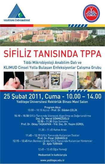 Faaliyet programı 2011 Yeditepe Üniversitesi Tıbbi Mikrobiyoloji AD ve KLİMUD işbirliğiyle Istanbul,