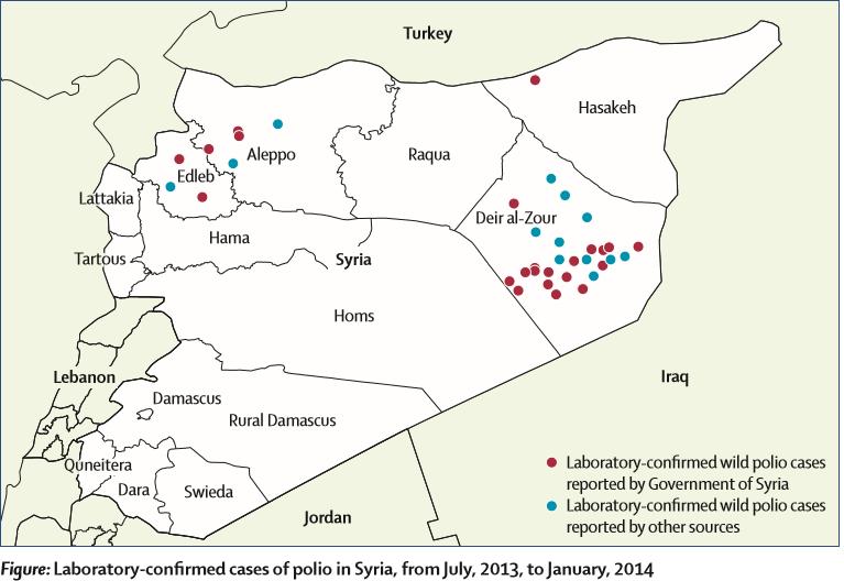 POLİO Yıllar Suriye Afganistan Irak Eritre Somali 2012 0 46 0 0 1 2013 36 17 0 0 195