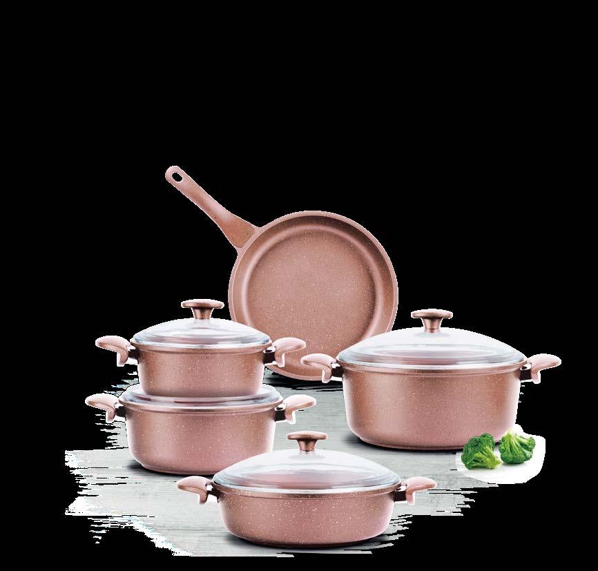 Love LOVE TENCERE VE TAVA SETLERİ Love Pot & Pan Sets 9 PARÇA SET 9 Pcs.