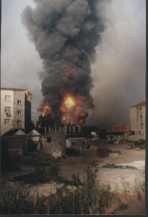 AKÇAGAZ LPG DOLUM TESĠSĠ Patlamanın yol açtığı zarar 3 trilyon Dolum yapan kara tankeri sürücüsünün ağır yaralandığı
