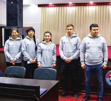 Uluslararası Kantörö Şaripoviç Toktomamatov Üniversitesi Kırgız-Türk Turan Yazgan Sosyal Bilimler Ensitüsü Yeni yıl vesilesiyle Celalabad da bulunan Çocuk Yetiştirme Yurdu nda kalan