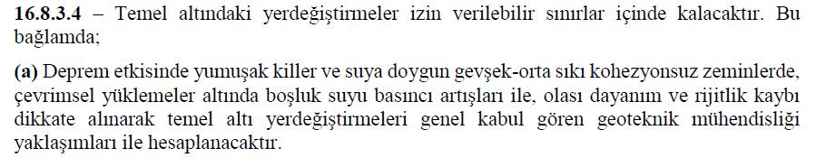 Yüzeysel Temellerin Tasarımı Oturma Hesapları Statik yükleme durumu için bir öneri ya da kabul edilebilir oturma limitlerine