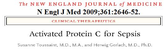 Koagülasyon ve fibrinolitik sistemin proenflamatuvar etkilerini vurgulamış, Aktive protein C (APC) nin bu etkilerine atıfta bulunmuş,