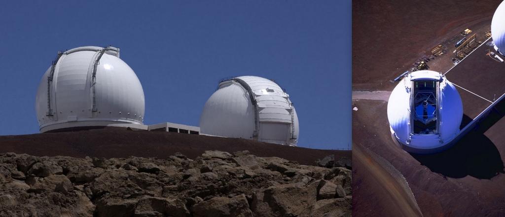 Optik Teleskoplar Keck Gözlemevi (Hawaii deki her iki teleskobun çapı da 10m dir) Tüm teleskop tiplerinin yaptıkları iş benzer olsa da tasarımları