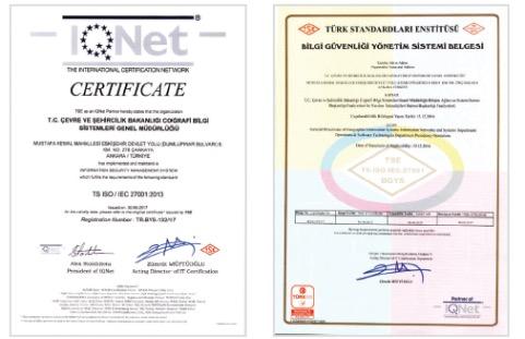 Yönetim Sistemi İyileştirmeleri TS ISO/IEC 27001 Bilgi Güvenliği Yönetim Sistemine geçildi.