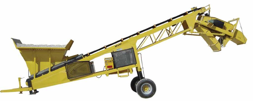 MOBİL ELEME TESİSİ MOBILE SCREENING PLANT BM 2512 Teknik Özellikler Bunker Hacmi: 4 m³ Mekanik Devrilir Bunker Izgarası Ana Band Genişliği: