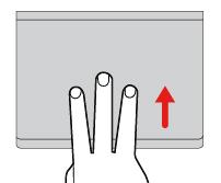 İki parmakla dokunma Bir kısayol menüsünü açmak için iki parmağınızla tıklatmalı tabletin herhangi bir yerine