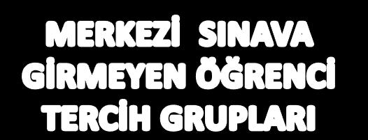 Tercih işlemleri Merkezî Sınav Puanı İle Öğrenci Alan Okullar, Yerel Yerleştirme İle Öğrenci