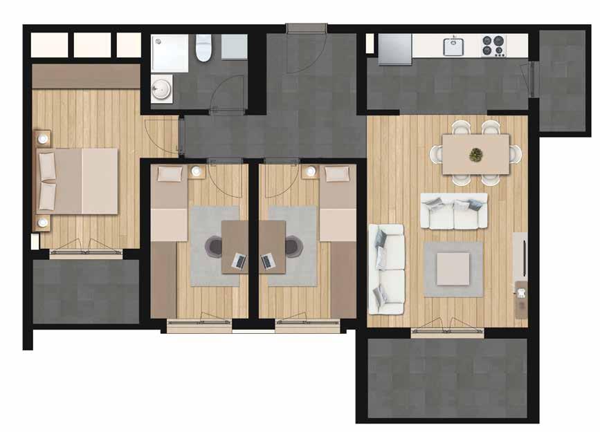 00 m 2 Daire içi mobilyalar tanıtım amaçlıdır, teslim edilmemektedir. Daire içi mobilyalar tanıtım amaçlıdır, teslim edilmemektedir. Soyak, teknik gereklilikler olması halinde projede her türlü değişiklik yapma hakkına sahiptir.