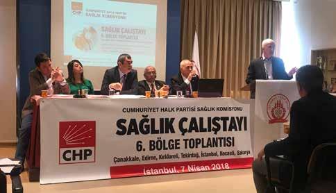 CHP Sağlık Çalıştayı nda sorunlarımızı anlattık 7 NİSAN 2018 Yönetim Kurulu Üyelerimiz, İstanbul Tabip Odası nda düzenlenen CHP Sağlık Çalıştayı na katıldı.
