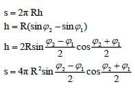c) Küre Üzerinde Alan Hesabı Bilindiği gibi R yarıçaplı bir kürenin tamamının alanı; F = 4πR 2