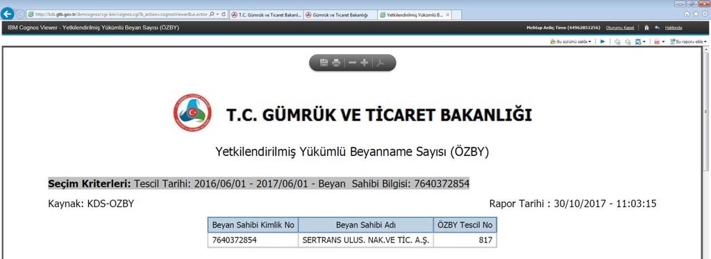 talep edilen her bir tesis için, yetki kapsamında işlem yapılacak gümrük müdürlüğü ile kontrol türü bildirim süresinin belirlenerek Ön İnceleme