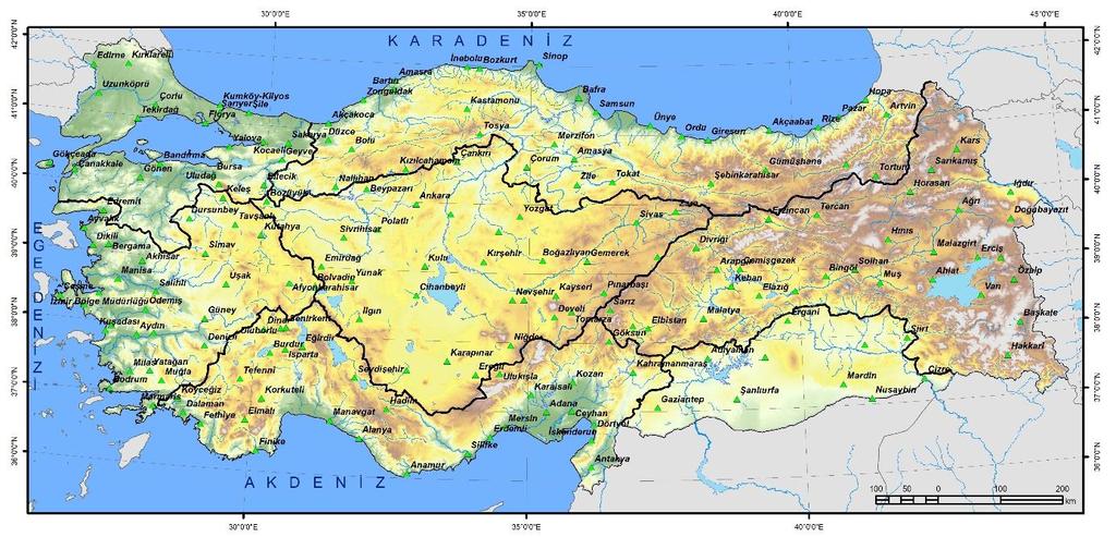 2069 Türkiye de bölgesel ölçekte yapılan yağış eğilim analizleri de bulunmaktadır.