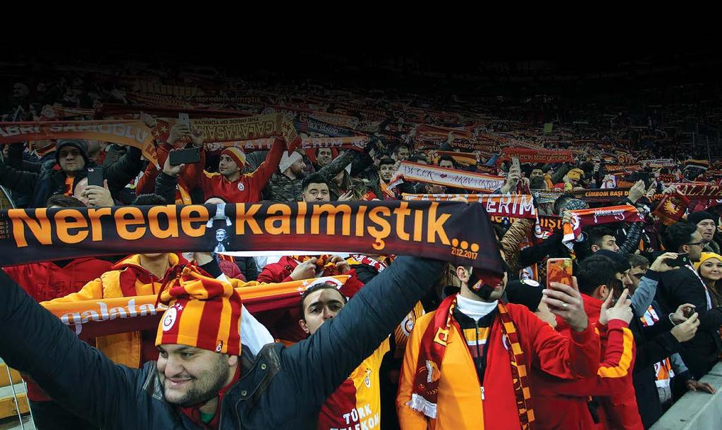 Galatasaray ın 2014-2015 ile 2017-2018 futbol sezonları arasındaki seyirci ortalaması + %116 Seyirci şampiyonu Galatasaray 2014-2015 futbol sezonunda 21.