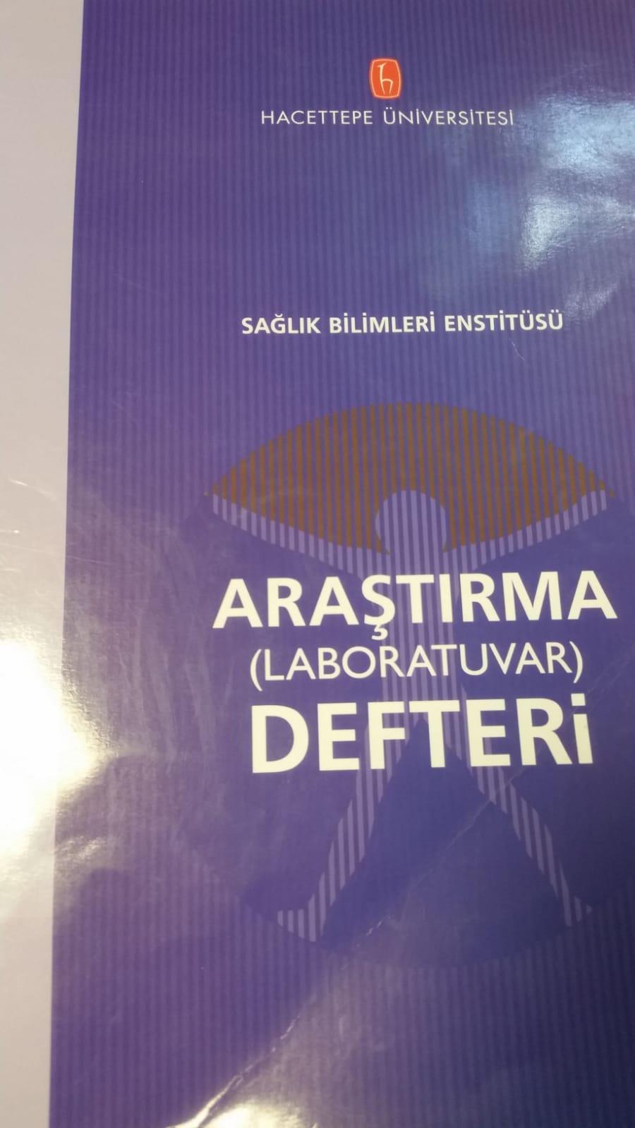 Araştırma Defteri Araştırma merkezlerinde tutulan araştırma defterleri fabrikasyon ve falsifikasyonu engellemek için önemli araçlardır.