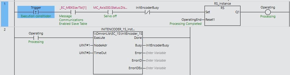 Bu fonksiyonu çalıştırabilmek için Index:4510h ve SubIndex:01h no'lu servo parametrelerindeki object'ler 0 (Operation Switch when Using Absolute Encoder) veya 2