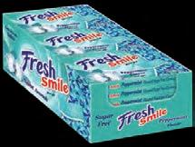 container: 4110 / 7957 Fresh Smile Nane Aromalı Tatlandırıcılı Sakız Peppermint Flavoured Sugar Free Gum Ürün kodu/ Product code: 375 (14g) 375-A (14g)  