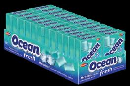 container: 3383 Ocean Fresh Mentol Aromalı Şekerli Draje Sakız Menthol Flavoured Sugared Dragee Gum Ürün