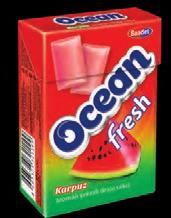 container: 3383 Ocean Fresh Karpuz Aromalı Şekerli Draje Sakız Watermelon Flavoured Sugared Dragee Gum Ürün