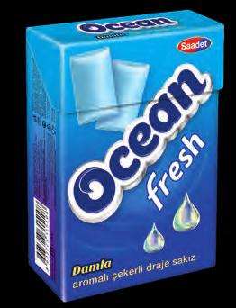 container: 3383 Ocean Fresh Damla Aromalı Şekerli Draje Sakız Mastic Flavoured Sugared Dragee Gum Ürün kodu/
