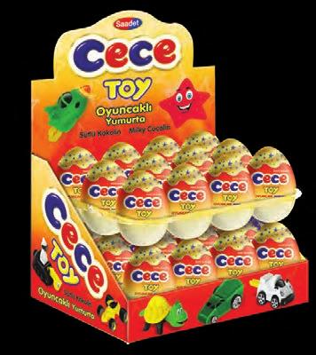 Yumurtoy Oyuncaklı Kokolin Yumurta Chocolate Compound Egg with Toys Ürün kodu/ Product code: 455-A (25g) Paketleme / Packaging: 24 x 6