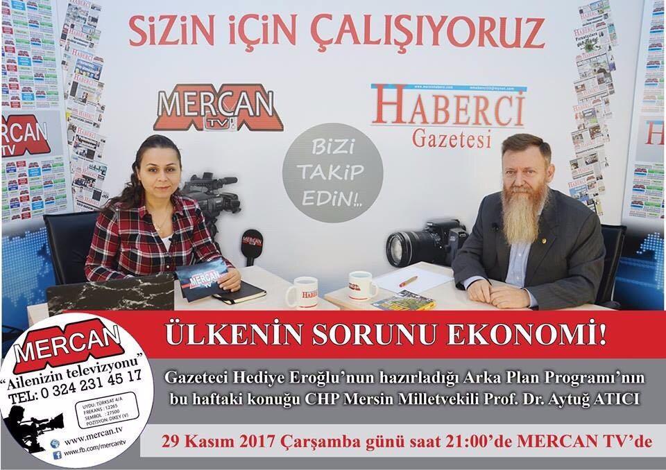 5. Mercan TV de Hediye Eroğlu nun sunduğu Arka Plan programına konuk