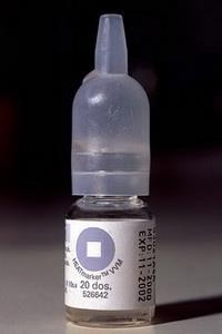 Oral Polio Flakonunun üzerindeki kare şeklinde indikatör,