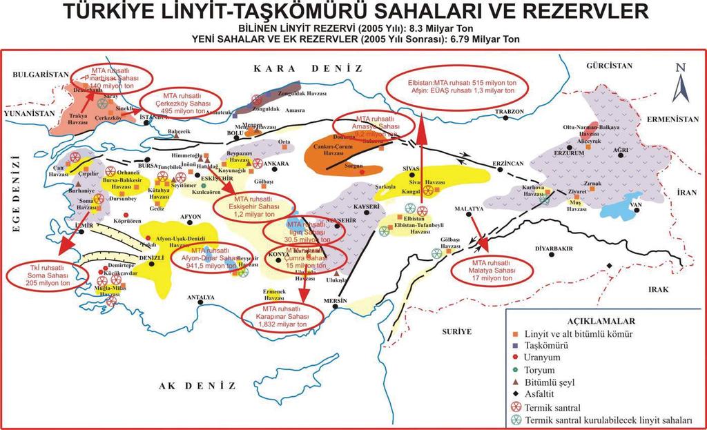 TÜRKİYE LİNYİT TAŞKÖMÜMÜRÜ HAVZALARI VE REZERVLER Kömürleşmenin bekleneceği yaş konakları