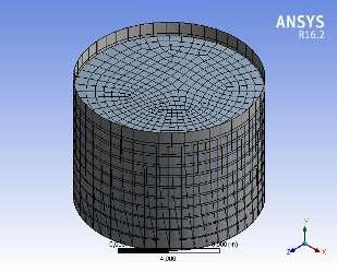 ANSYS workbench ile sismik analizi yapılan açık, konik ve kubbeli tank modelleri aşağıdaki gibidir. a) Üstü açık tank b) Üstü konik tank c) Üstü kubbeli tank 3.1 Modal Analiz Şekil 10.