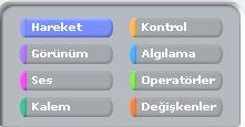 Scratch sahnesi aslında bir koordinat düzlemidir. Bütün animasyonlarımız ve bilgisayar oyunlarımız bu koordinat düzlemi üzerinde tasarlanır.