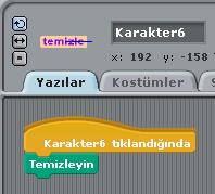 Renklere Yazılacak Komut Yandaki komutlar tüm renk karelerine yazılır. O renk kutusuna tıklanınca o rengin alarmı verilir.