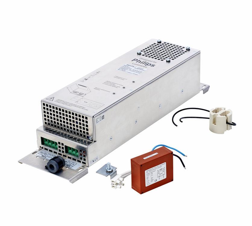 şartlar Tip ECB330 (IP20 li model) Ateşleyici Projektör aydınlatması (SON-T400, 600, 1000 W modelleri) ile ECP330 (IP65 li model) tertibat ünitesi veya tertibat ünitesine takılı paralel (PA)
