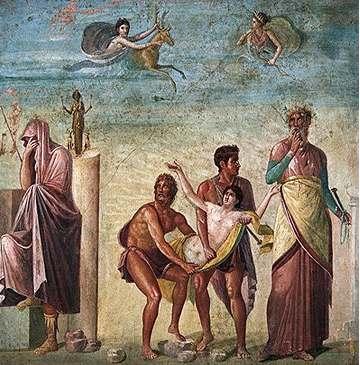 2. Troia Savaşında Artemis a) İphigenia nın kurban edilişinde; İphigenia Agamemnon ile Klytaimestra nın kızıdır. Agamemnon Artemis in geyiğini öldürür. Troia ya yelken açamazlar.