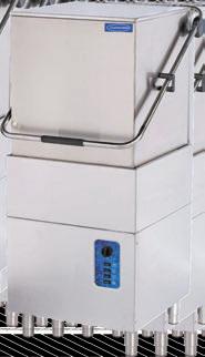 made of stainless steel - All components may be easily reached and inspected for quick and efficient servicing - Automatic filling of wach tank and water level control - Wash and rinse temperatures