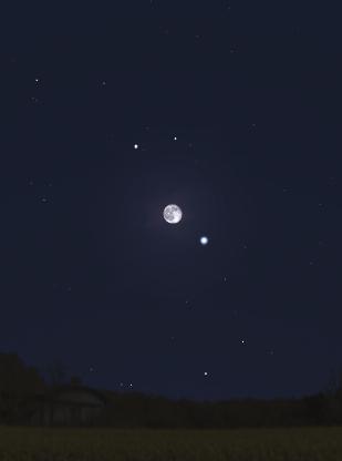Ekim 2011 Gezegenler Merkür: Günbatımında batı ufkunda olmasına karşın, ufuktan yeterince yükselmeyeceği için ay boyunca gözlenmesi zor.