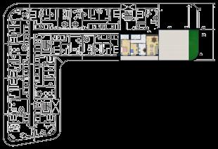 EB. Yatak Odası Antre : 11,45 m 2 Salon : 24,00 m 2 Mutfak :