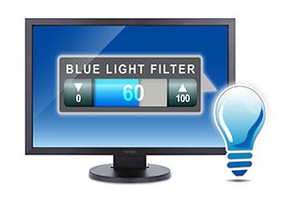 Blue Light Filter Teknolojisi ile Daha Rahat Kullanım ViewMode Renk Yönetimi ile Daha Akıcı Renkler Uzun süre monitör kullanımları gözlerde ViewSonic 'in geliştirdiği dahili renk yönetim yorgunluğa