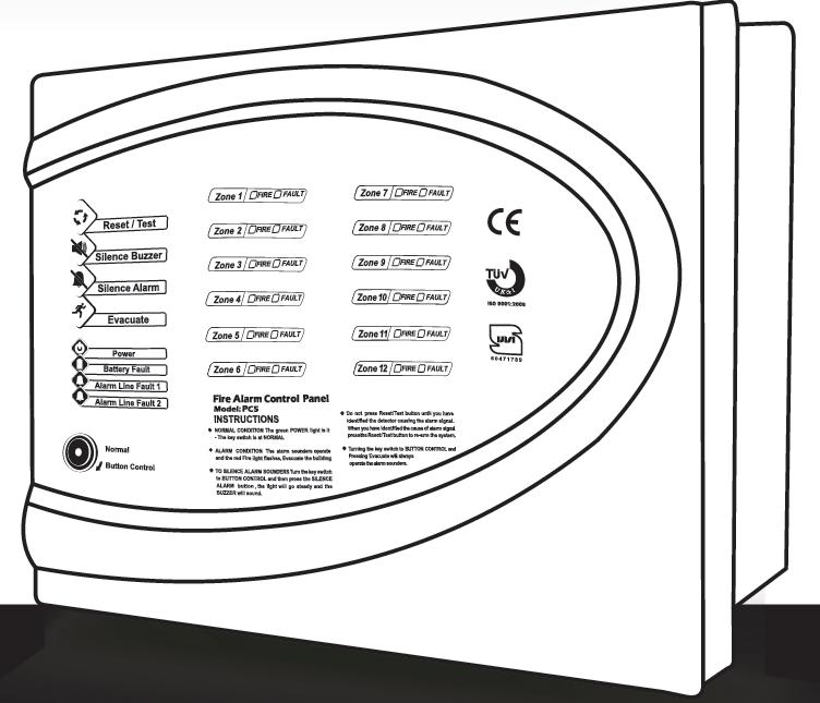4. Yangın Paneli Kutusu Şekil 1 de MC5 PC5 Serisi 4/12 Bölge Yangın Alarm Panelinin önden görünümü yer almaktadır. Şekil 1. Yangın paneli önden görünüm 4.1. Santralin Girişleri Santralın ana beslemesi 220 V AC 50 Hz dir.