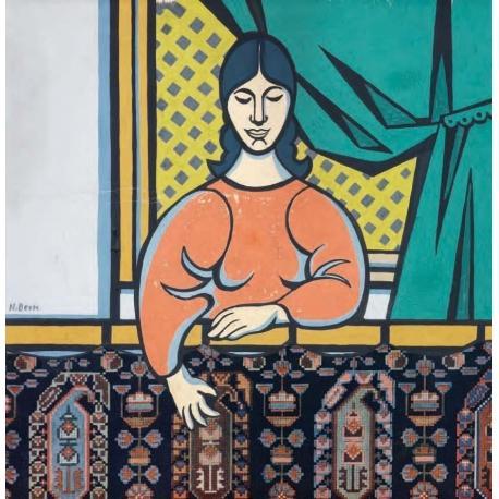 15 Resim 9: Nurullah Berk, Kadın, Mukavva Üzerine Kolaj ve Guaj, 27 x 28 cm. ( 1906-1981 ) 2.3.