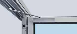 Opsiyonel olarak 42 mm yapı derinliğindeki kapılar için, optimum koruma ve en iyi kapı görünümünü sağlayan sabitleyici