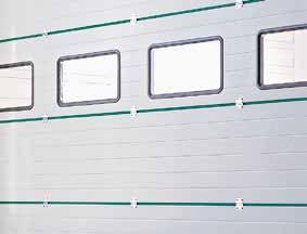Derinlik 42 mm ve 67 mm çift cidarlı çelik panellerse öncelikli renkler için fiyat farkı yok Kaliteli boya kaplaması Hörmann da tüm seksiyonel sanayi kapıların astar boyaları 10 öncelikli renk ve de