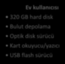 320 GB hard disk Bulut depolama
