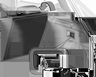 72 Eşya saklama ve bagaj bölümleri Alternatif olarak, koltuk sırtlıklarını bagaj bölümünden katlayın: arka koltuk sırtlığının karşılık gelen parçasını katlamak için bagaj bölümünün sol veya sağ yan