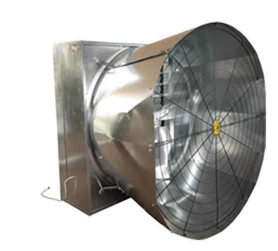 EC-50 SERİSİ EC50 koni fan, koni boşaltıma sahip 50 inç fan, yüksek statik basınçlar için yüksek hava akış kapasitesi ve düşük enerji tüketimi ile ideal