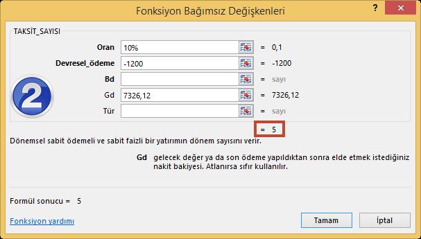 Taksit Sayısı Sabit taksitler ve sabit bir faiz oranı dikkate alınarak kullanılan bir kredinin veya bir yatırımın kaç taksitte ödeneceğini bulmak için kullanılır.