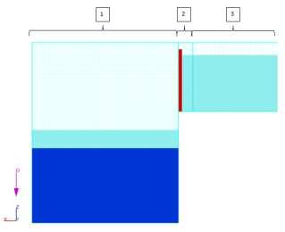 The secnd ne is the weir regin and 0.015m rectangular grids have been used. The last ne is the upstream f the channel and 0.06m rectangular grids have been utilized. Ttally, apprximately 340.