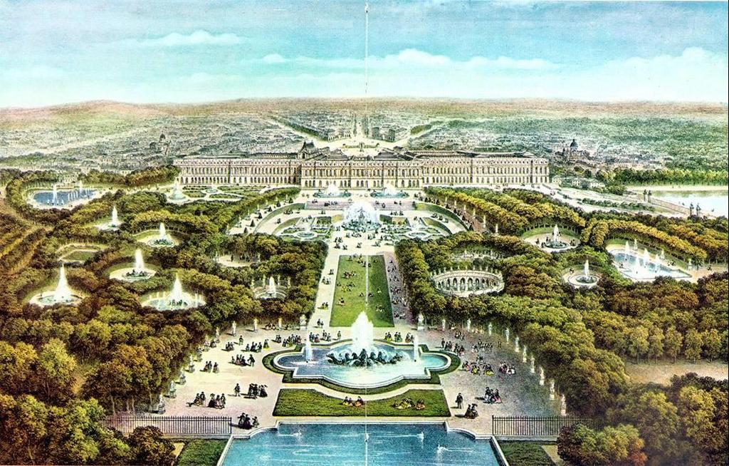 VERSAILLES Versailles 1661-1711 yıllarında yapılmış olup Yapımı dört aşamada gerçekleşmiştir. İlk olarak XIII. Louis tarafından tuğla ve taştan bir av köşkü olarak yaptırılmıştır. Yine XIII.
