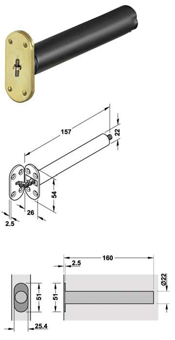 Ayar imkanı: Kapama hızı Kapanma gücü: EN3 Malzeme: Ayna; pirinç Kapı yüksekliği: 2100 mm Kapı genişliği: 850 mm Kapı ağırlığı: 75 kg Açılım: 105 Kapı kalınlığı: 40-44 mm Standart: EN1154:1997 Sınıf: