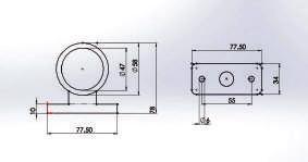 A-201 A-201L-c MİNİ DÜZ POZİSYON LAMBA MINI STRAIGHT MARKER LAMP A-201L-s