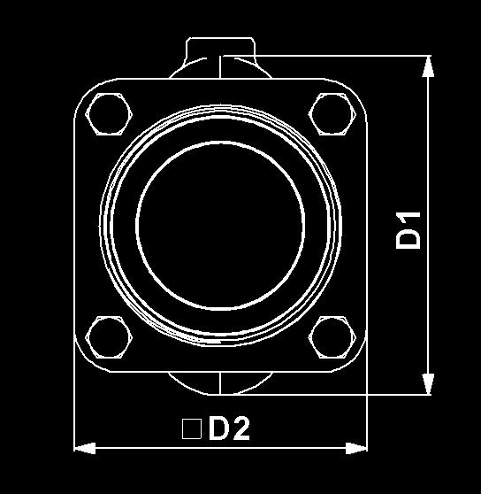 4404 Threaded spigot: Stainless steel.